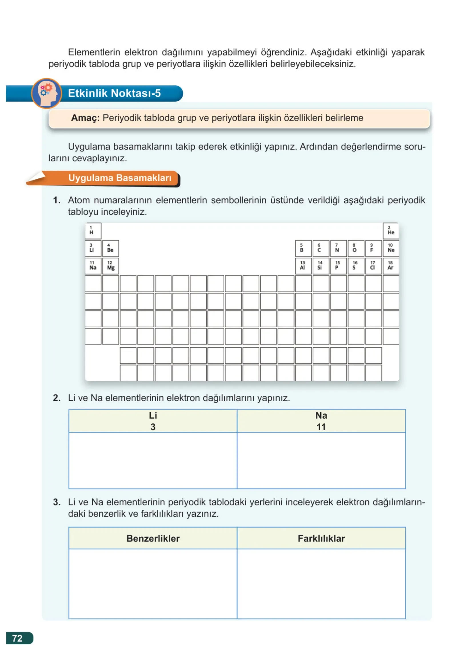 7. Sınıf Fen Bilimleri Ders Kitabı Cevapları Meb Yayınları 2. Kitap Sayfa 72