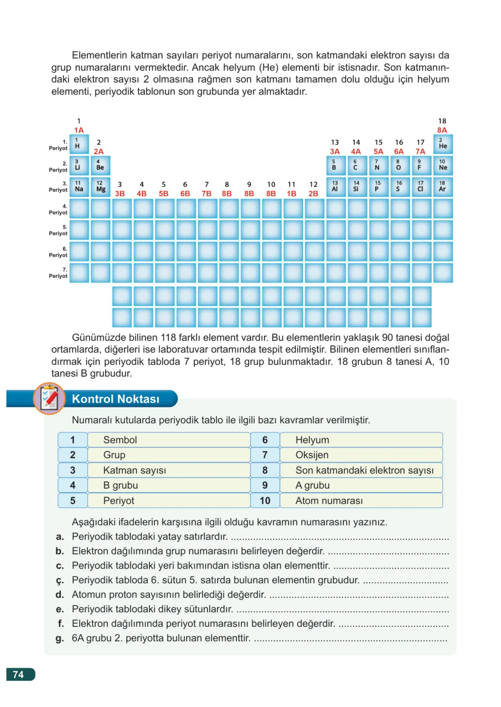 7. Sınıf Fen Bilimleri Ders Kitabı Cevapları Meb Yayınları 2. Kitap Sayfa 74