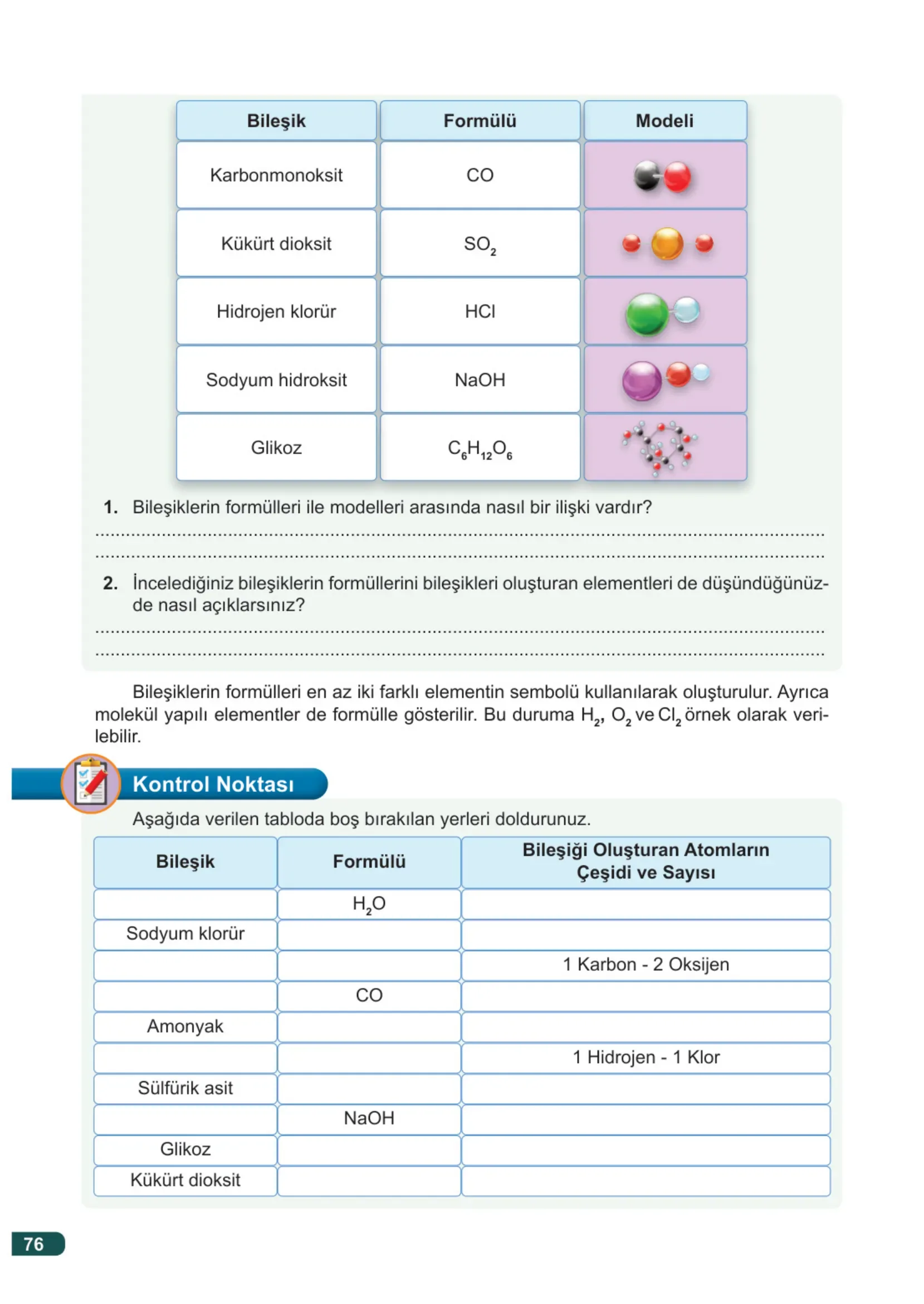 7. Sınıf Fen Bilimleri Ders Kitabı Cevapları Meb Yayınları 2. Kitap Sayfa 76