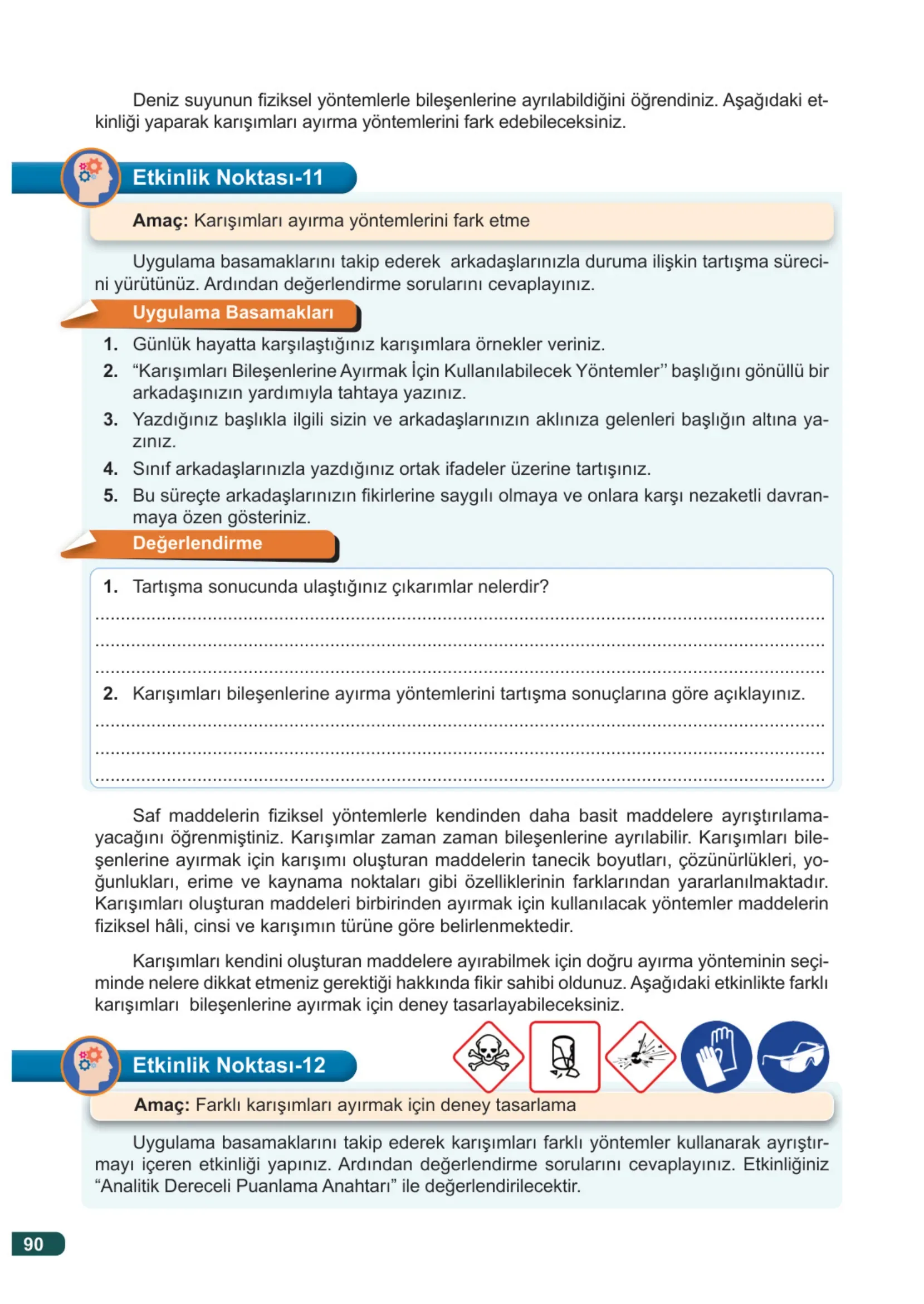 7. Sınıf Fen Bilimleri Ders Kitabı Cevapları Meb Yayınları 2. Kitap Sayfa 90