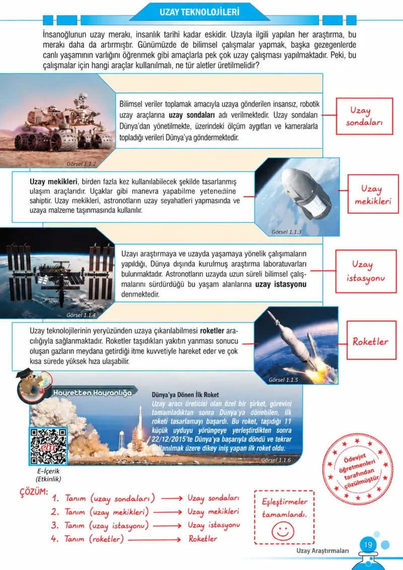 7. Sınıf Fen Bilimleri Ders Kitabı Cevapları Meb Yayınları Sayfa 19 Çözüm Görseli