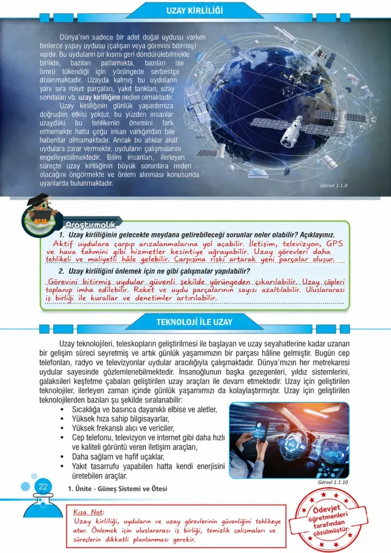 7. Sınıf Fen Bilimleri Ders Kitabı Cevapları Meb Yayınları Sayfa 22 Çözüm Görseli