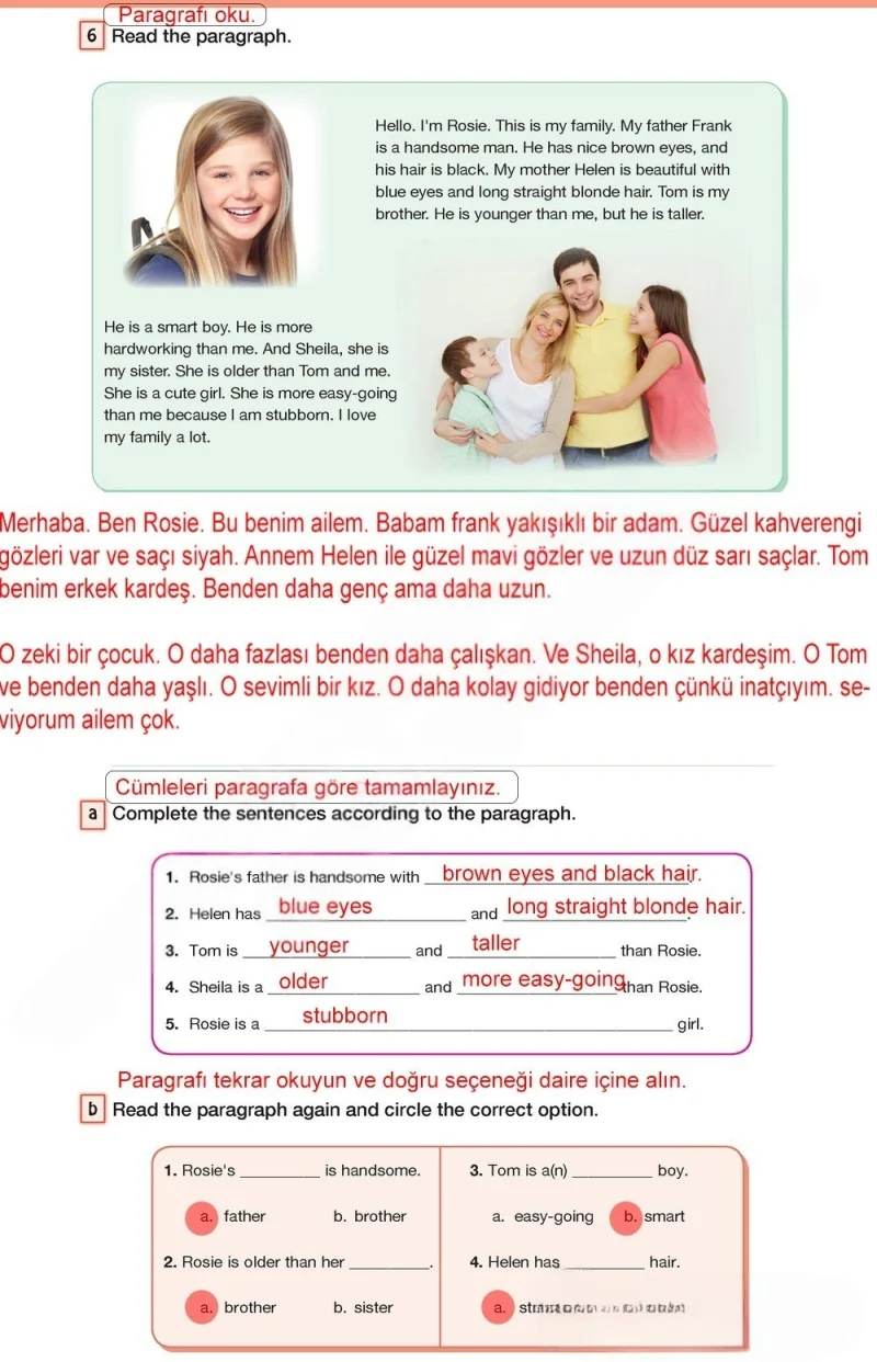 7. Sınıf İngilizce Ders Kitabı Cevapları Bilim ve Kültür Yayınları Sayfa 16 Çözüm Görseli