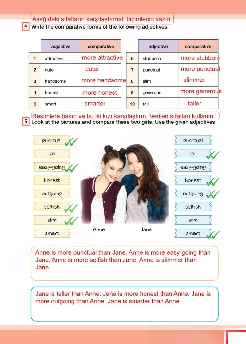 7. Sınıf İngilizce Ders Kitabı Cevapları Bilim ve Kültür Yayınları Sayfa 21 Çözüm Görseli