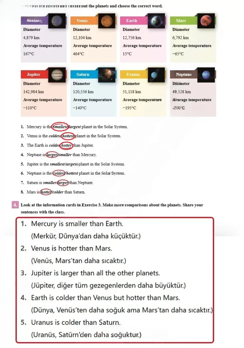 7. Sınıf İngilizce Ders Kitabı Cevapları SDR İpekyolu Yayınları Sayfa 163 Çözüm Görseli