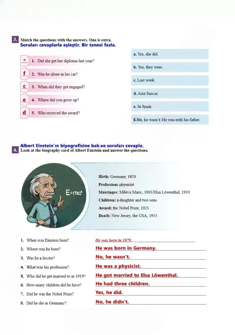 7. Sınıf İngilizce Ders Kitabı Cevapları SDR İpekyolu Yayınları Sayfa 55 Çözüm Görseli