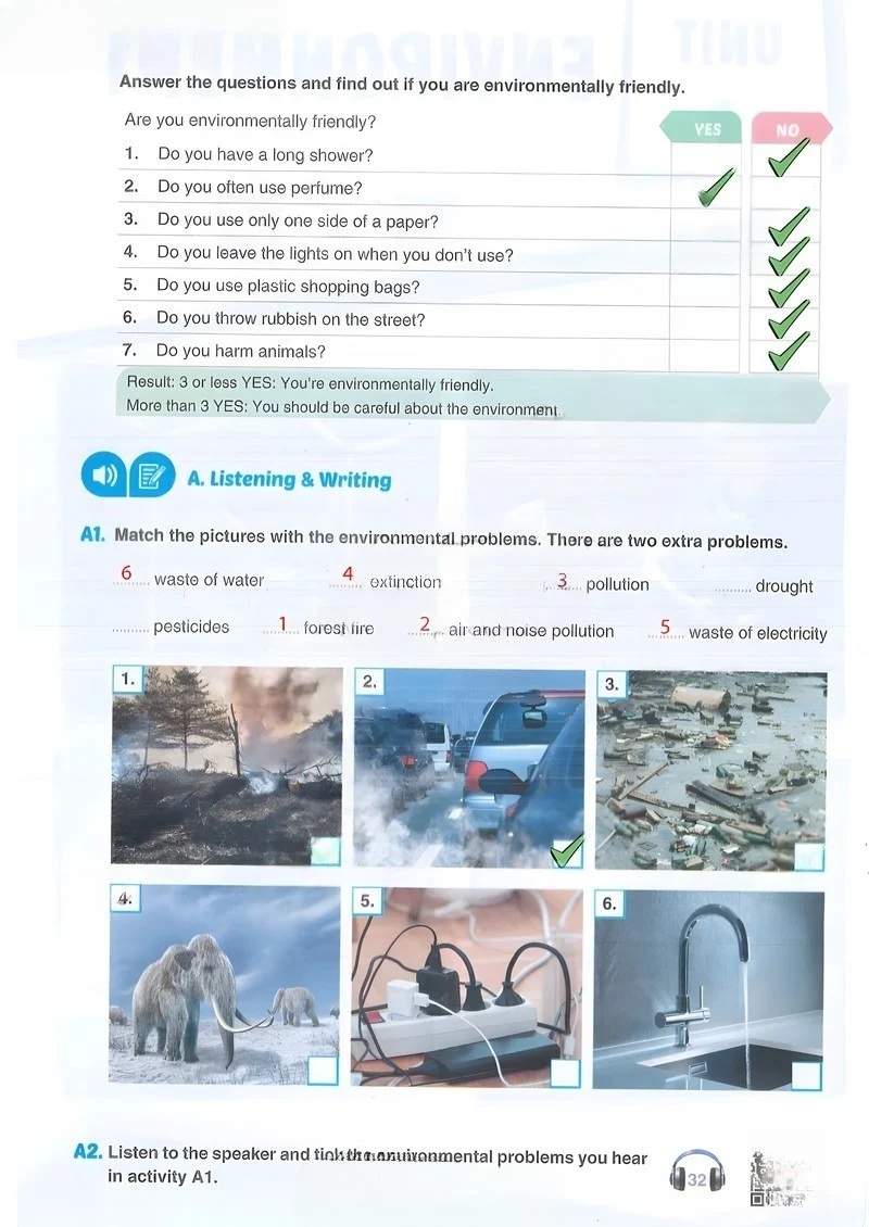 7. Sınıf İngilizce Ders Kitabı Cevapları Yıldırım Yayınları Sayfa 108 Çözüm Görseli
