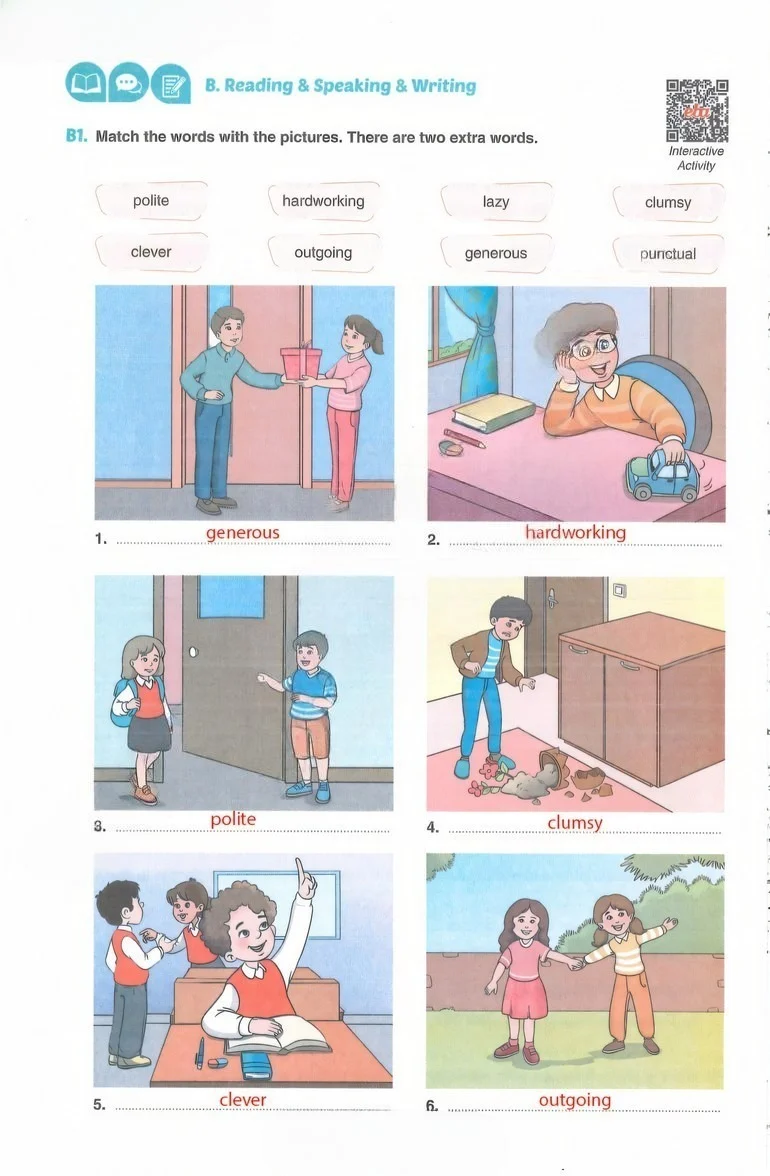 7. Sınıf İngilizce Ders Kitabı Cevapları Yıldırım Yayınları Sayfa 14 Çözüm Görseli