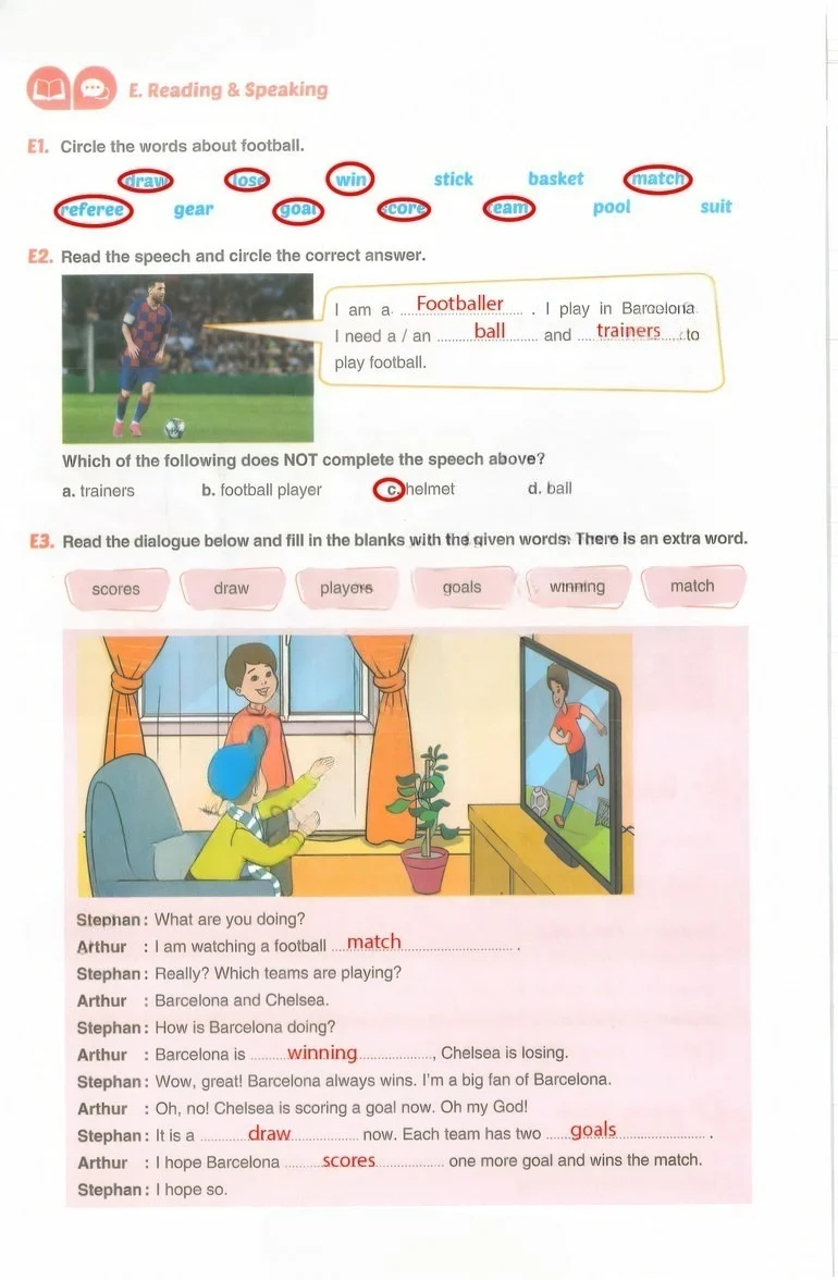 7. Sınıf İngilizce Ders Kitabı Cevapları Yıldırım Yayınları Sayfa 29 Çözüm Görseli