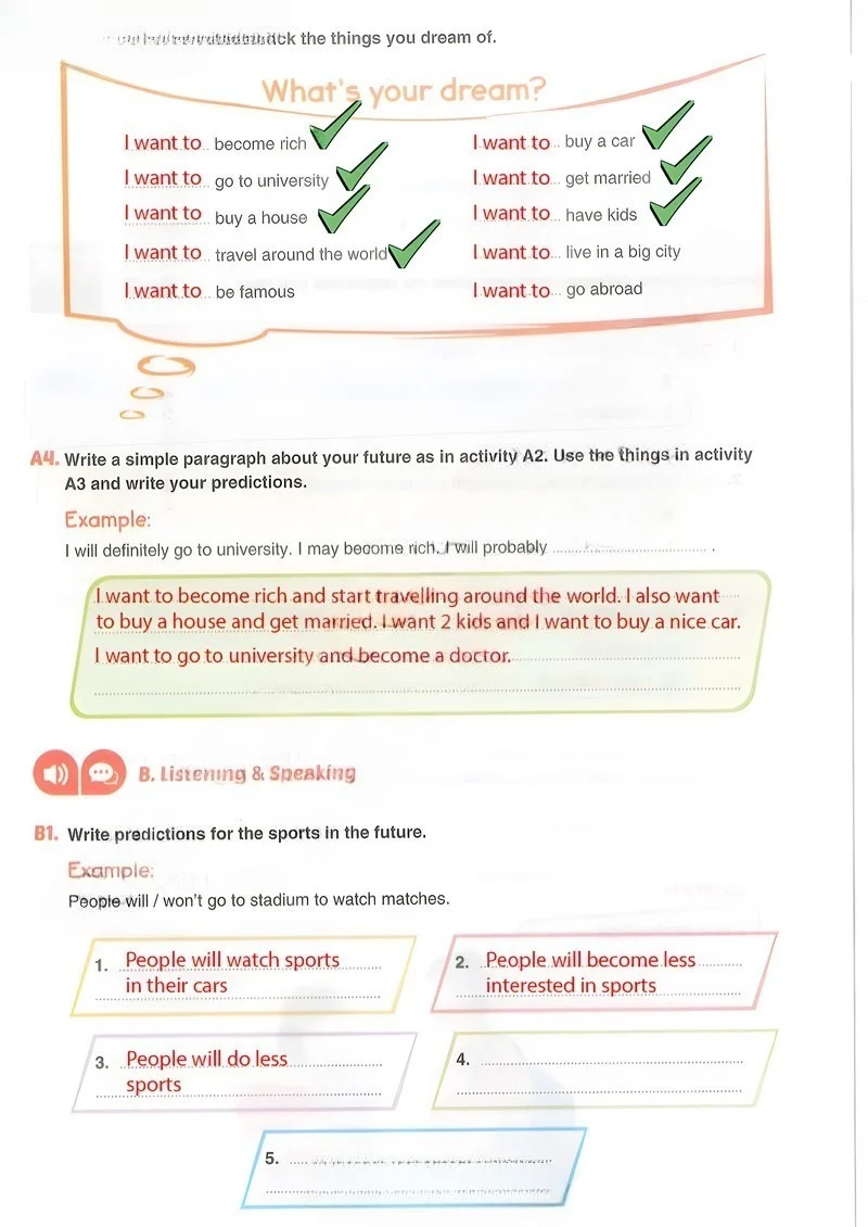 7. Sınıf İngilizce Ders Kitabı Cevapları Yıldırım Yayınları Sayfa 85 Çözüm Görseli