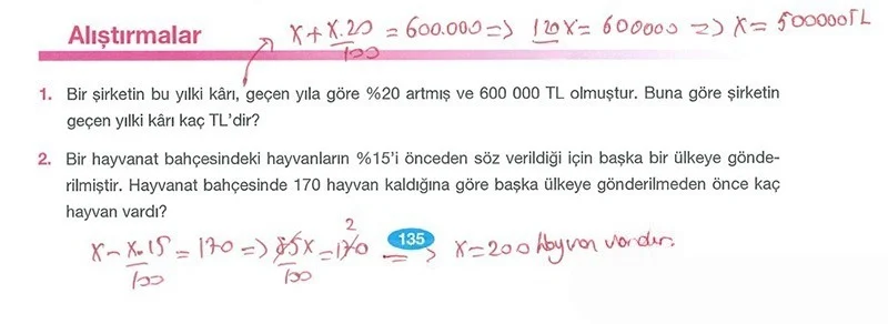 7. Sınıf Matematik Ders Kitabı Cevapları Berkay Yayınları Sayfa 135 Çözüm Görseli