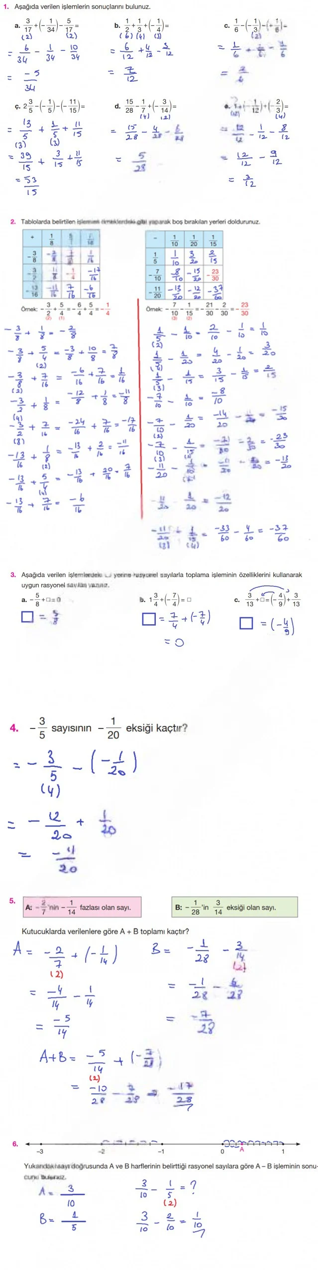 7. Sınıf Matematik Ders Kitabı Cevapları Berkay Yayınları Sayfa 59 Çözüm Görseli