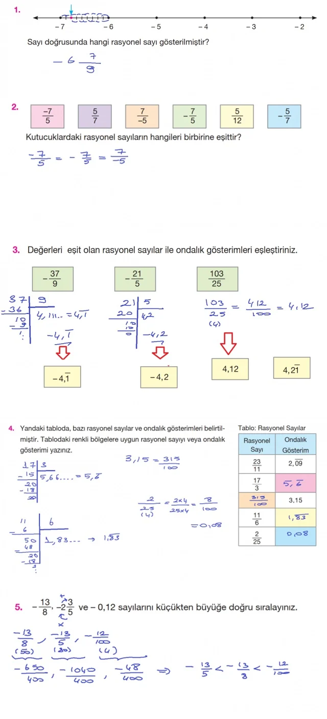 7. Sınıf Matematik Ders Kitabı Cevapları Berkay Yayınları Sayfa 74 Çözüm Görseli