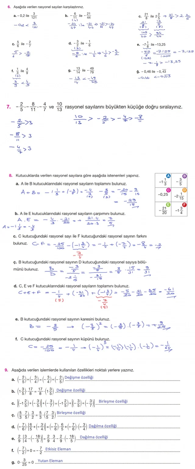 7. Sınıf Matematik Ders Kitabı Cevapları Berkay Yayınları Sayfa 75 Çözüm Görseli