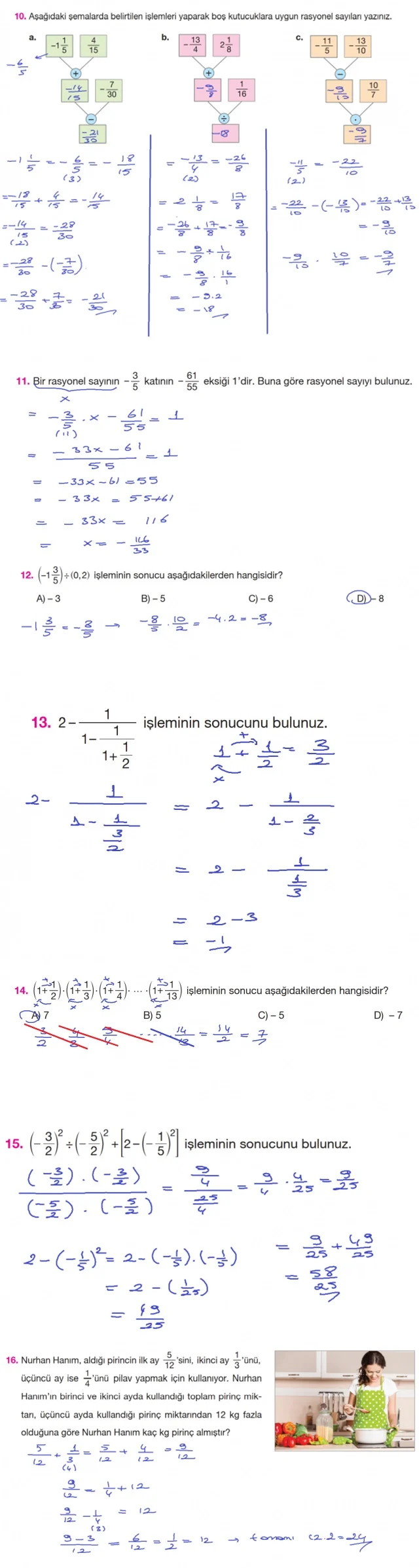 7. Sınıf Matematik Ders Kitabı Cevapları Berkay Yayınları Sayfa 76 Çözüm Görseli