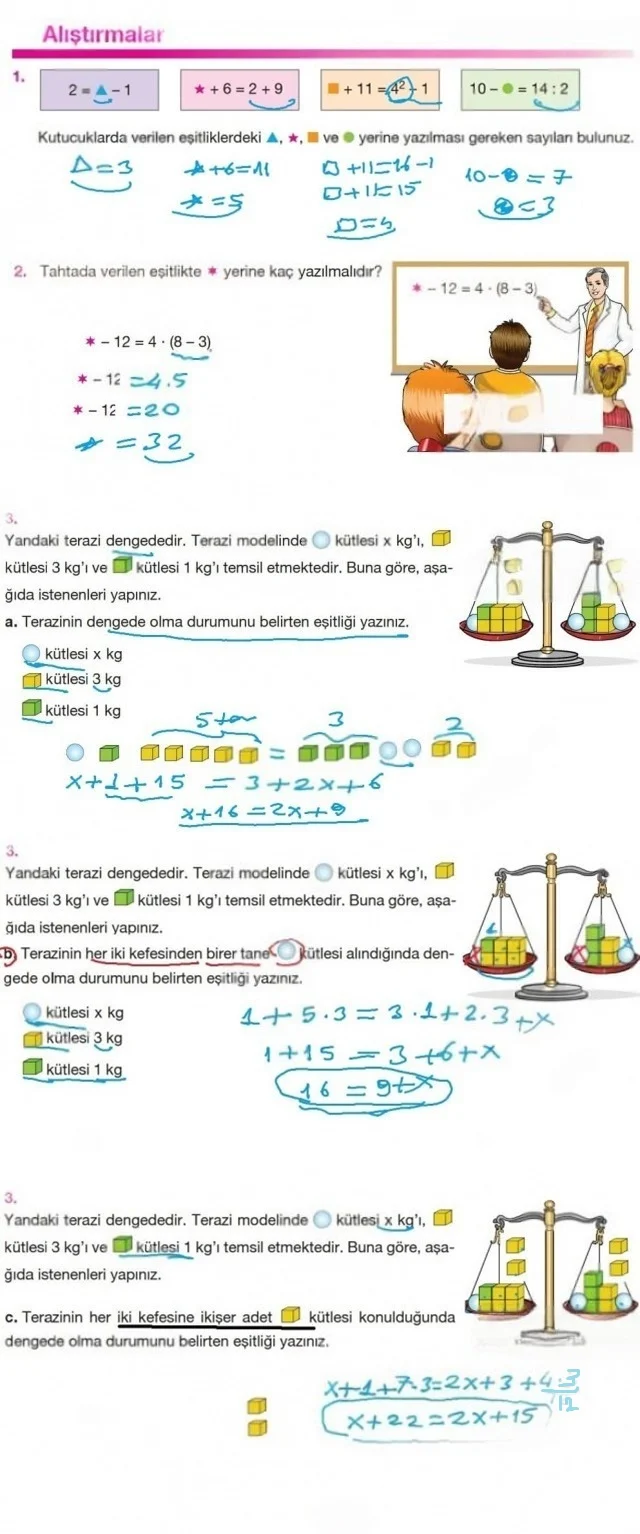 7. Sınıf Matematik Ders Kitabı Cevapları Berkay Yayınları Sayfa 92 Çözüm Görseli