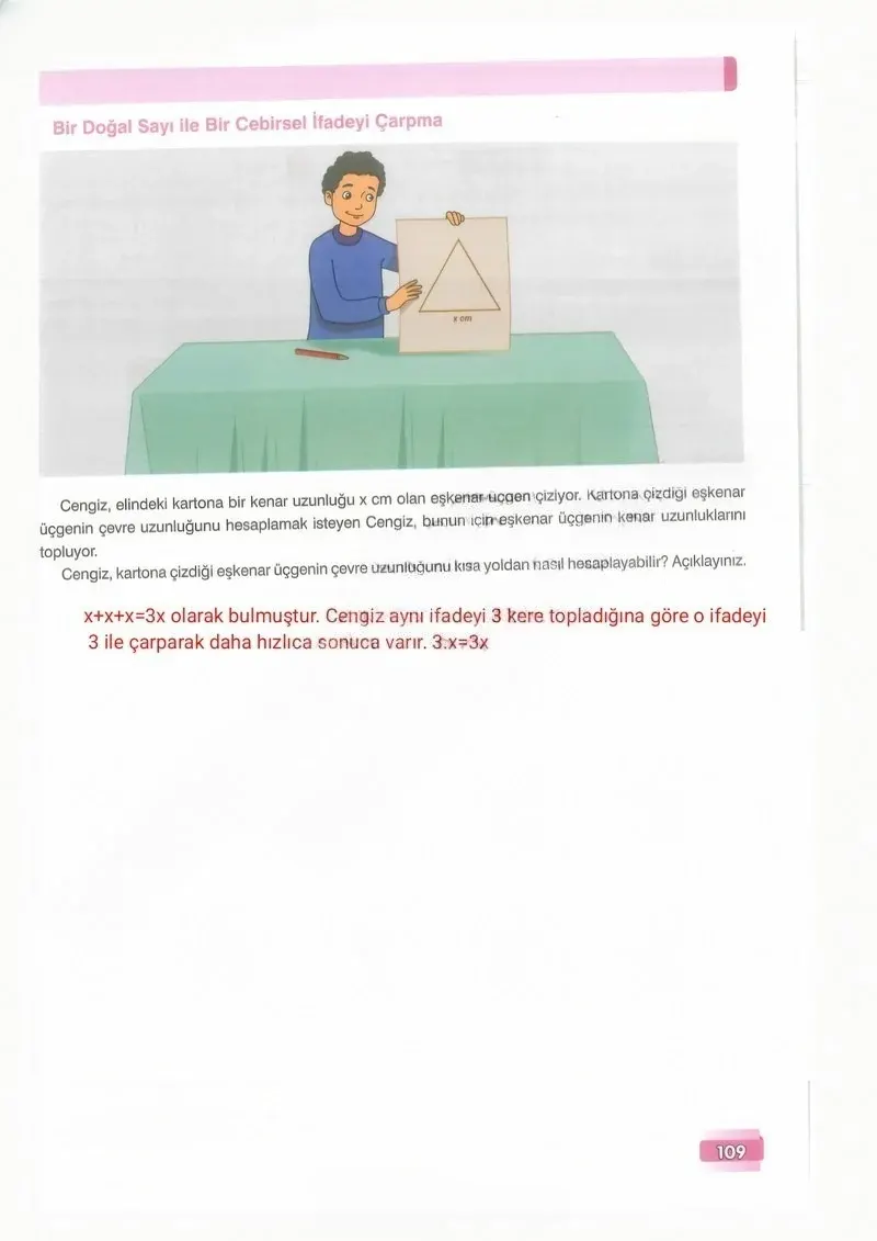 7. Sınıf Matematik Ders Kitabı Cevapları Edat Yayınları Sayfa 109 Çözüm Görseli