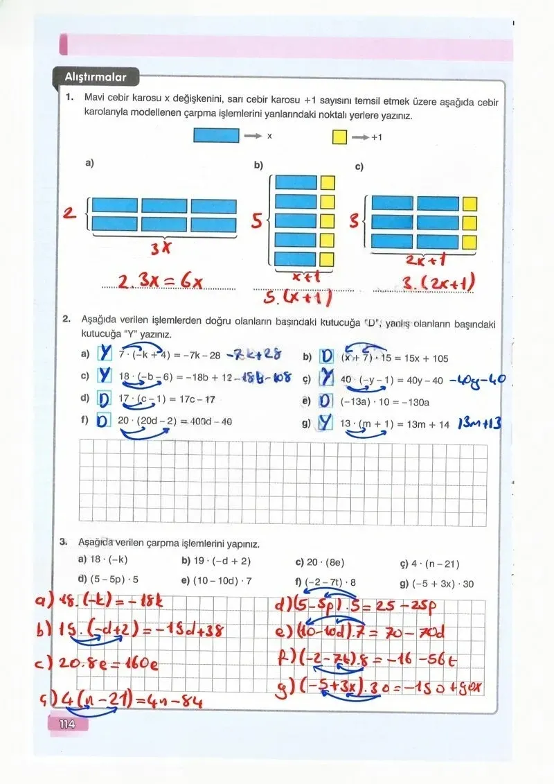 7. Sınıf Matematik Ders Kitabı Cevapları Edat Yayınları Sayfa 114 Çözüm Görseli