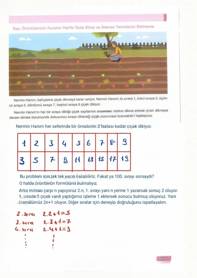 7. Sınıf Matematik Ders Kitabı Cevapları Edat Yayınları Sayfa 115 Çözüm Görseli