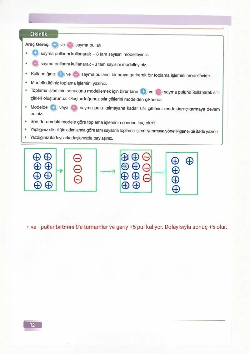 7. Sınıf Matematik Ders Kitabı Cevapları Edat Yayınları Sayfa 12 Çözüm Görseli