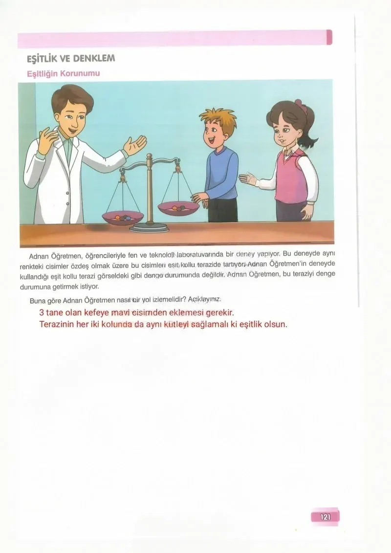 7. Sınıf Matematik Ders Kitabı Cevapları Edat Yayınları Sayfa 121 Çözüm Görseli