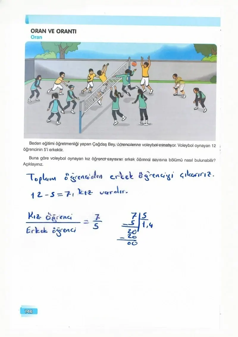 7. Sınıf Matematik Ders Kitabı Cevapları Edat Yayınları Sayfa 146 Çözüm Görseli