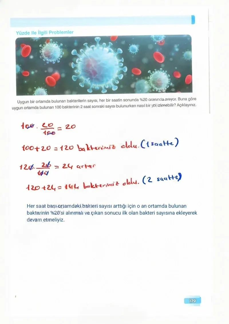 7. Sınıf Matematik Ders Kitabı Cevapları Edat Yayınları Sayfa 179 Çözüm Görseli