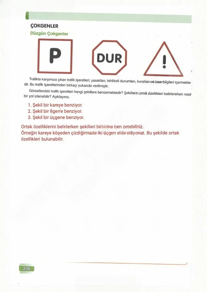 7. Sınıf Matematik Ders Kitabı Cevapları Edat Yayınları Sayfa 208 Çözüm Görseli