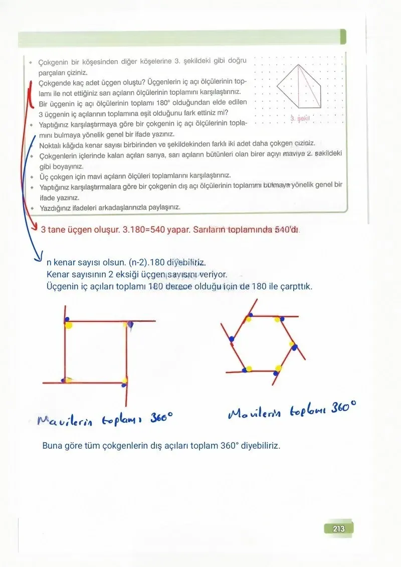 7. Sınıf Matematik Ders Kitabı Cevapları Edat Yayınları Sayfa 213 Çözüm Görseli
