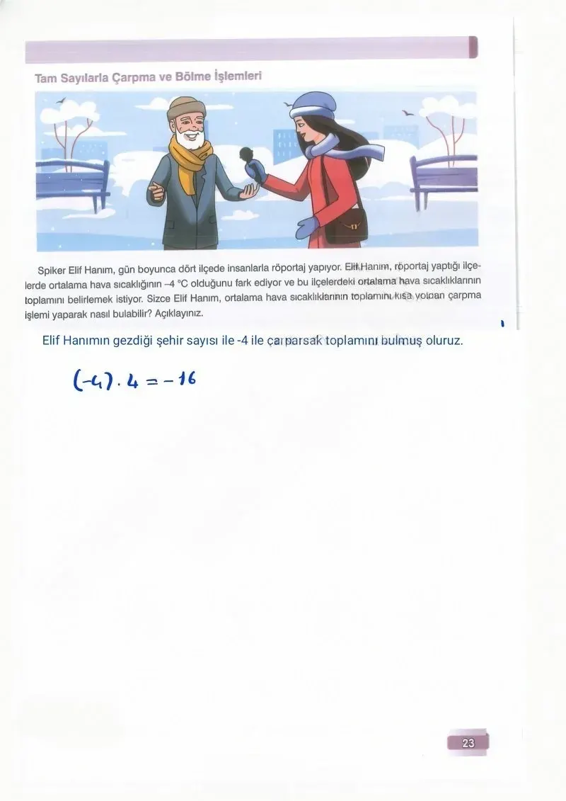 7. Sınıf Matematik Ders Kitabı Cevapları Edat Yayınları Sayfa 23 Çözüm Görseli