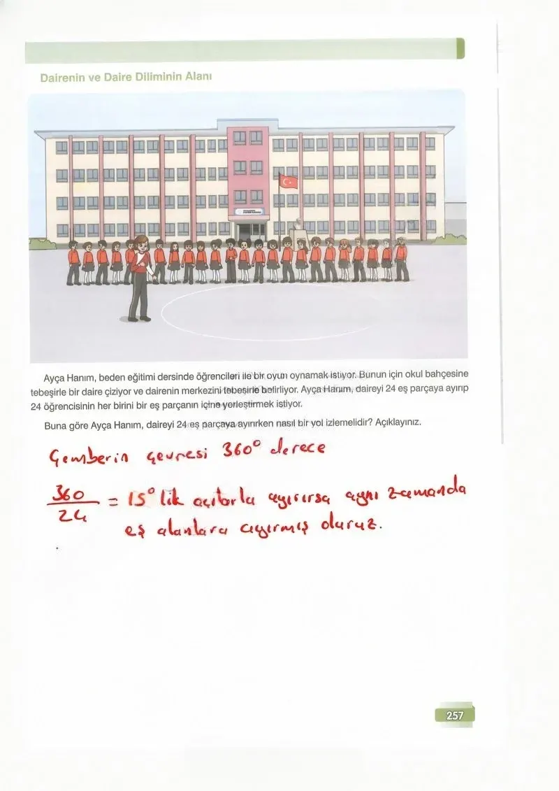 7. Sınıf Matematik Ders Kitabı Cevapları Edat Yayınları Sayfa 257 Çözüm Görseli