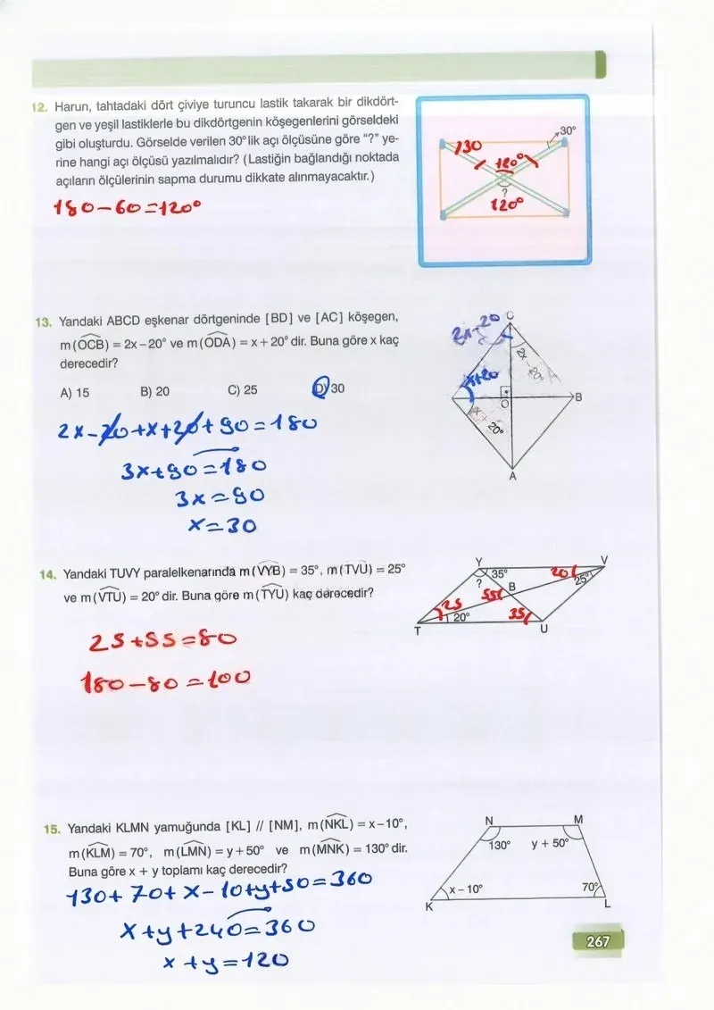7. Sınıf Matematik Ders Kitabı Cevapları Edat Yayınları Sayfa 267 Çözüm Görseli