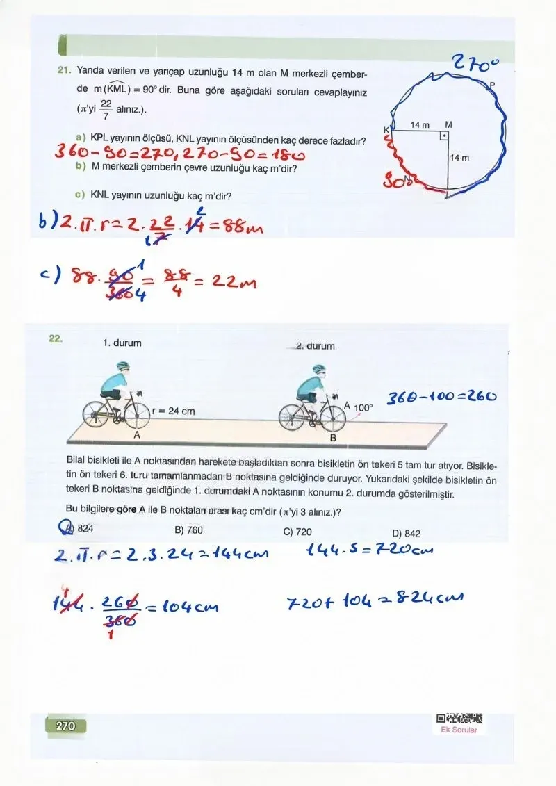 7. Sınıf Matematik Ders Kitabı Cevapları Edat Yayınları Sayfa 270 Çözüm Görseli