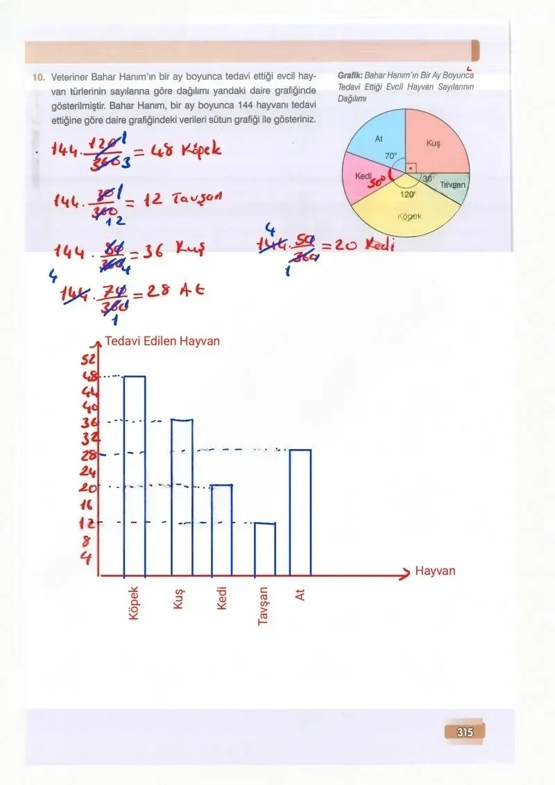 7. Sınıf Matematik Ders Kitabı Cevapları Edat Yayınları Sayfa 315 Çözüm Görseli