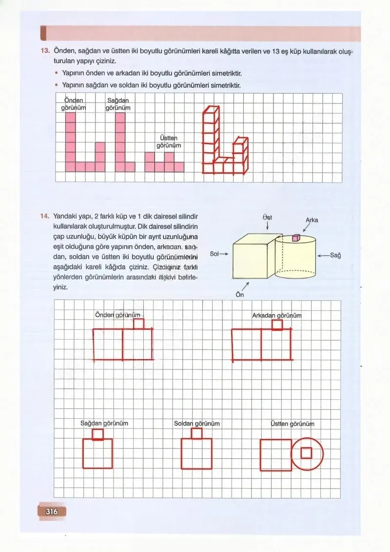 7. Sınıf Matematik Ders Kitabı Cevapları Edat Yayınları Sayfa 316 Çözüm Görseli