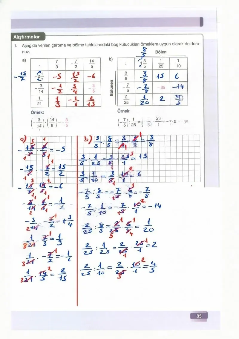7. Sınıf Matematik Ders Kitabı Cevapları Edat Yayınları Sayfa 85 Çözüm Görseli