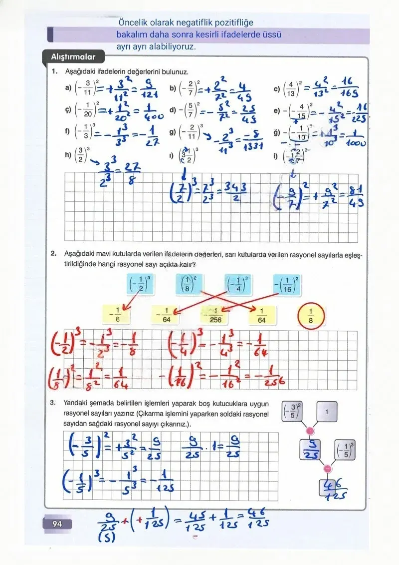7. Sınıf Matematik Ders Kitabı Cevapları Edat Yayınları Sayfa 94 Çözüm Görseli