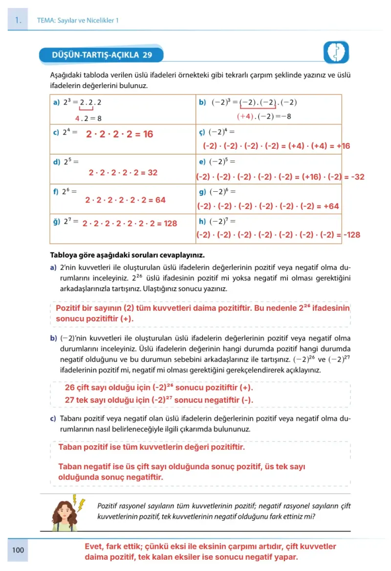7. Sınıf Matematik Ders Kitabı Cevapları Meb Yayınları 1. Kitap Sayfa 100 Çözüm Görseli