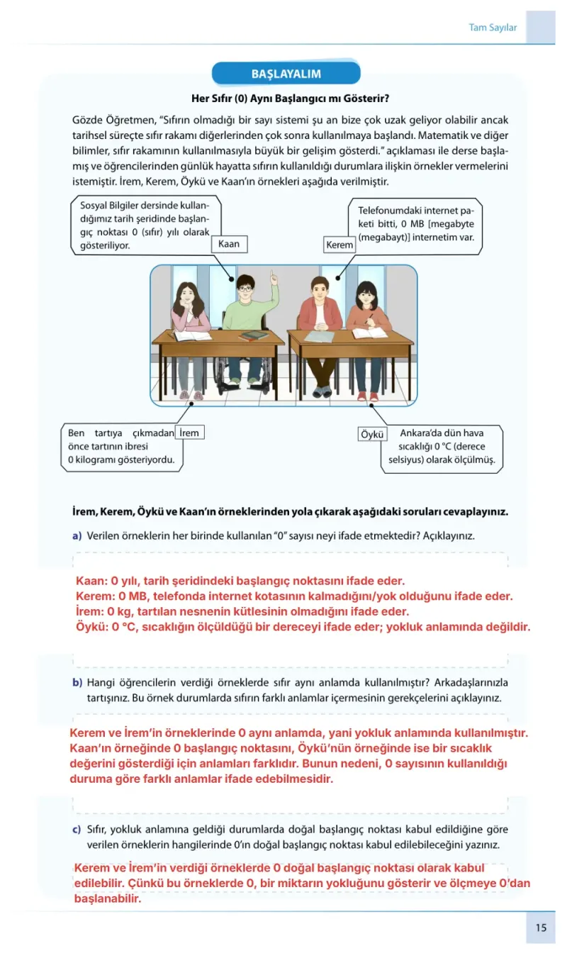 7. Sınıf Matematik Ders Kitabı Cevapları Meb Yayınları 1. Kitap Sayfa 15 Çözüm Görseli