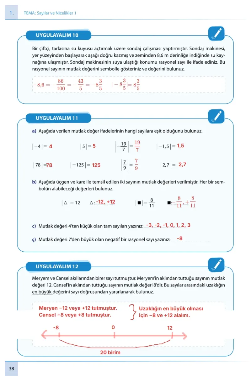 7. Sınıf Matematik Ders Kitabı Cevapları Meb Yayınları 1. Kitap Sayfa 38 Çözüm Görseli