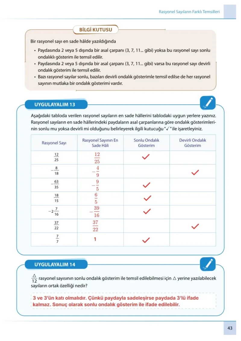 7. Sınıf Matematik Ders Kitabı Cevapları Meb Yayınları 1. Kitap Sayfa 43 Çözüm Görseli