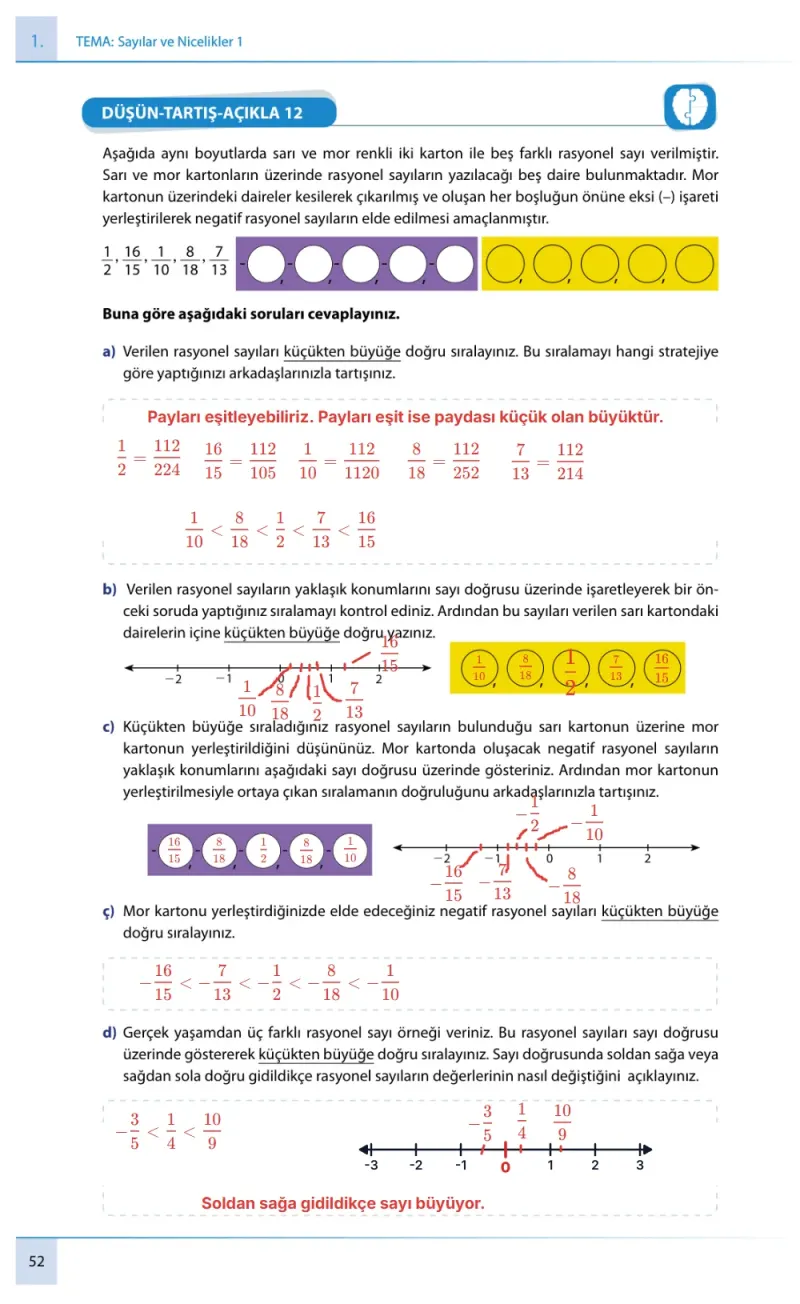 7. Sınıf Matematik Ders Kitabı Cevapları Meb Yayınları 1. Kitap Sayfa 52 Çözüm Görseli