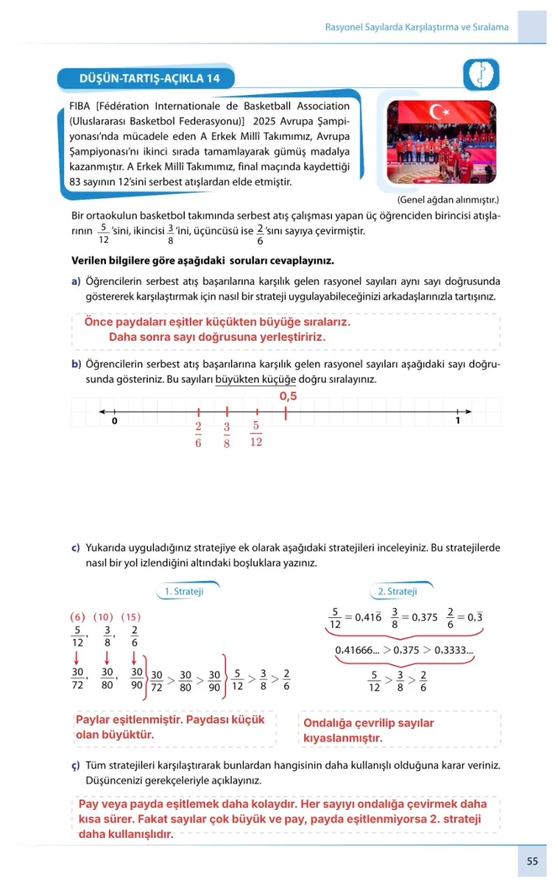 7. Sınıf Matematik Ders Kitabı Cevapları Meb Yayınları 1. Kitap Sayfa 55 Çözüm Görseli
