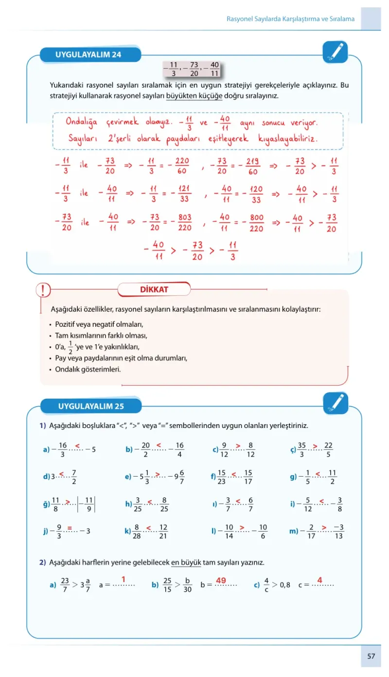 7. Sınıf Matematik Ders Kitabı Cevapları Meb Yayınları 1. Kitap Sayfa 57 Çözüm Görseli