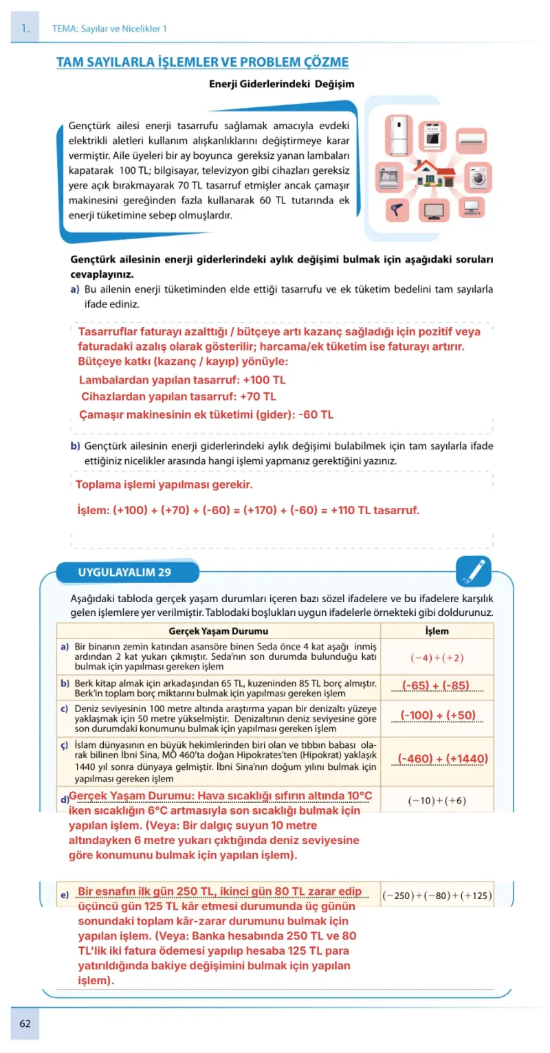 7. Sınıf Matematik Ders Kitabı Cevapları Meb Yayınları 1. Kitap Sayfa 62 Çözüm Görseli