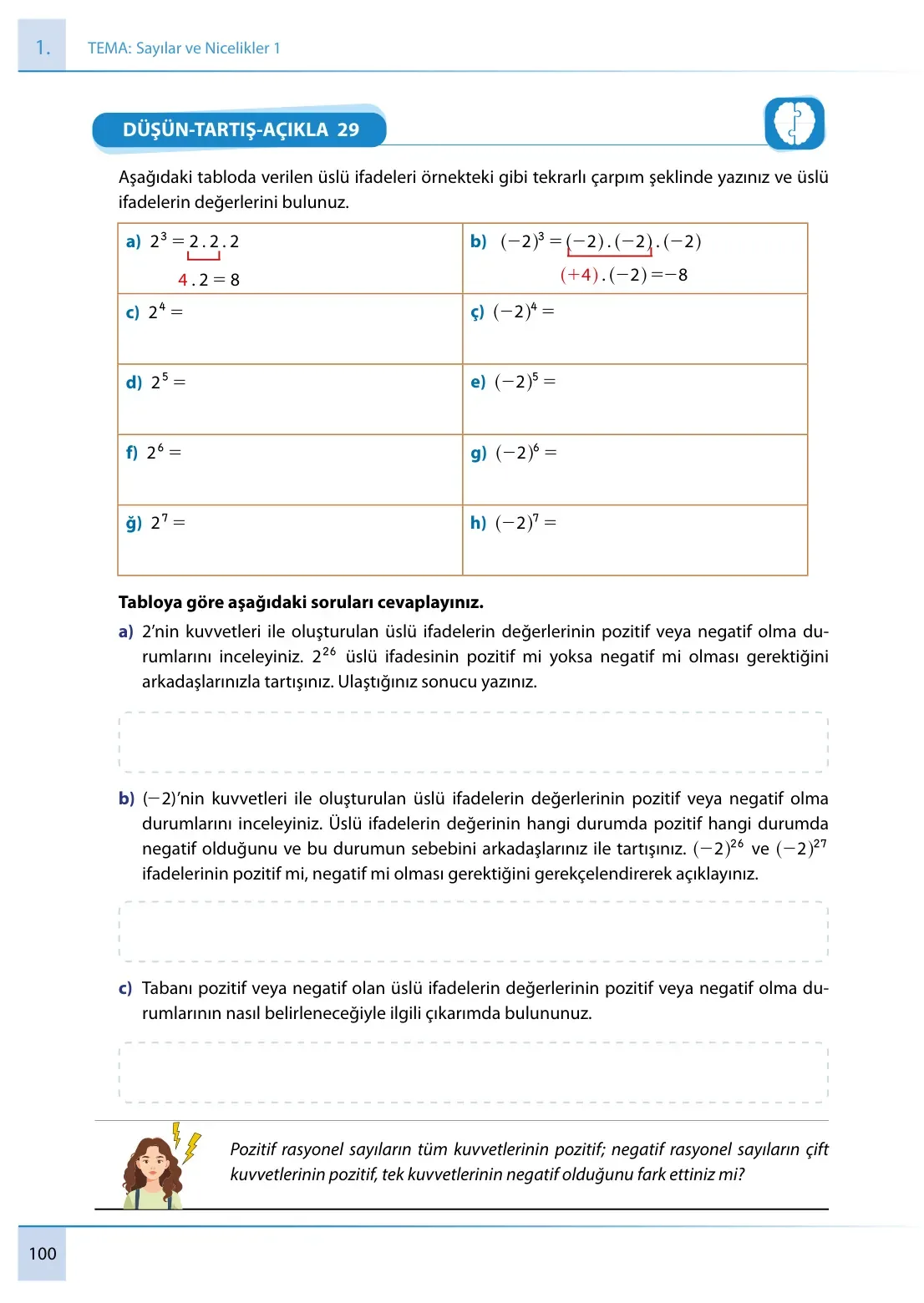 7. Sınıf Matematik Ders Kitabı Cevapları Meb Yayınları 1. Kitap Sayfa 100