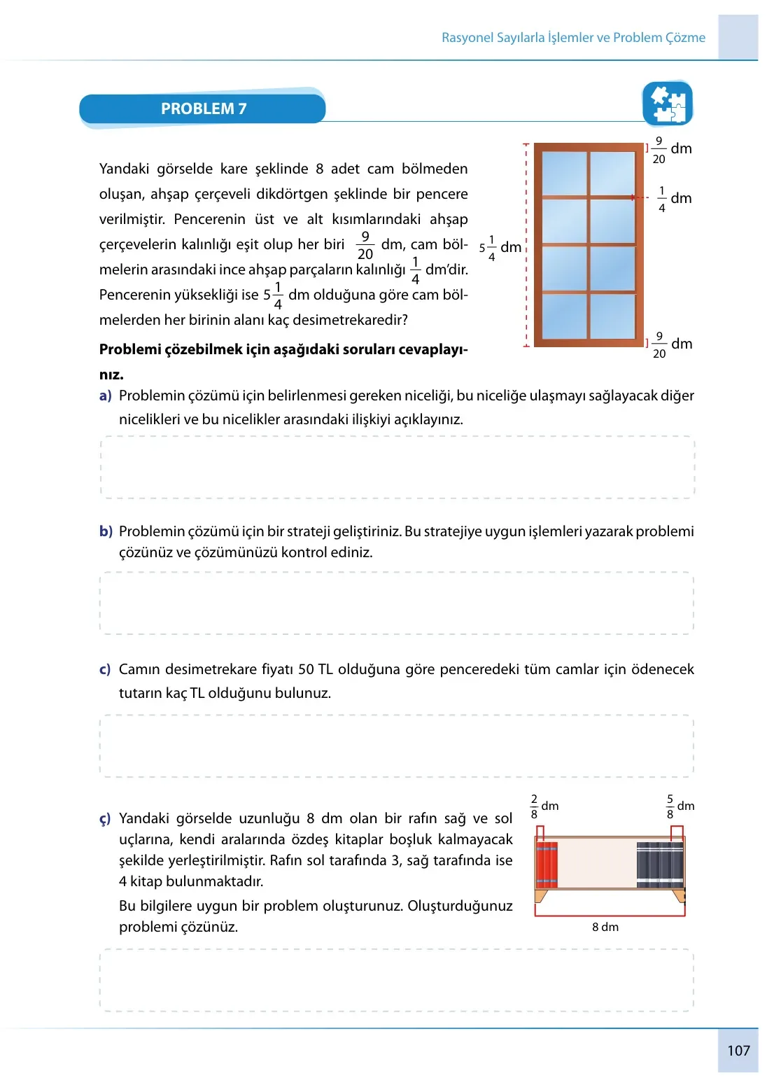 7. Sınıf Matematik Ders Kitabı Cevapları Meb Yayınları 1. Kitap Sayfa 107