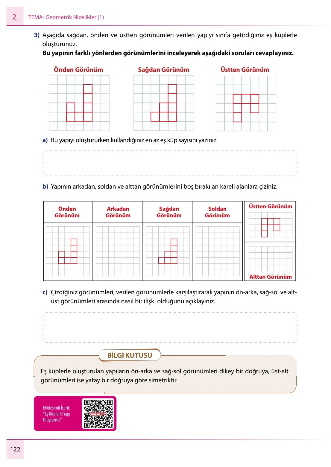 7. Sınıf Matematik Ders Kitabı Cevapları Meb Yayınları 1. Kitap Sayfa 122