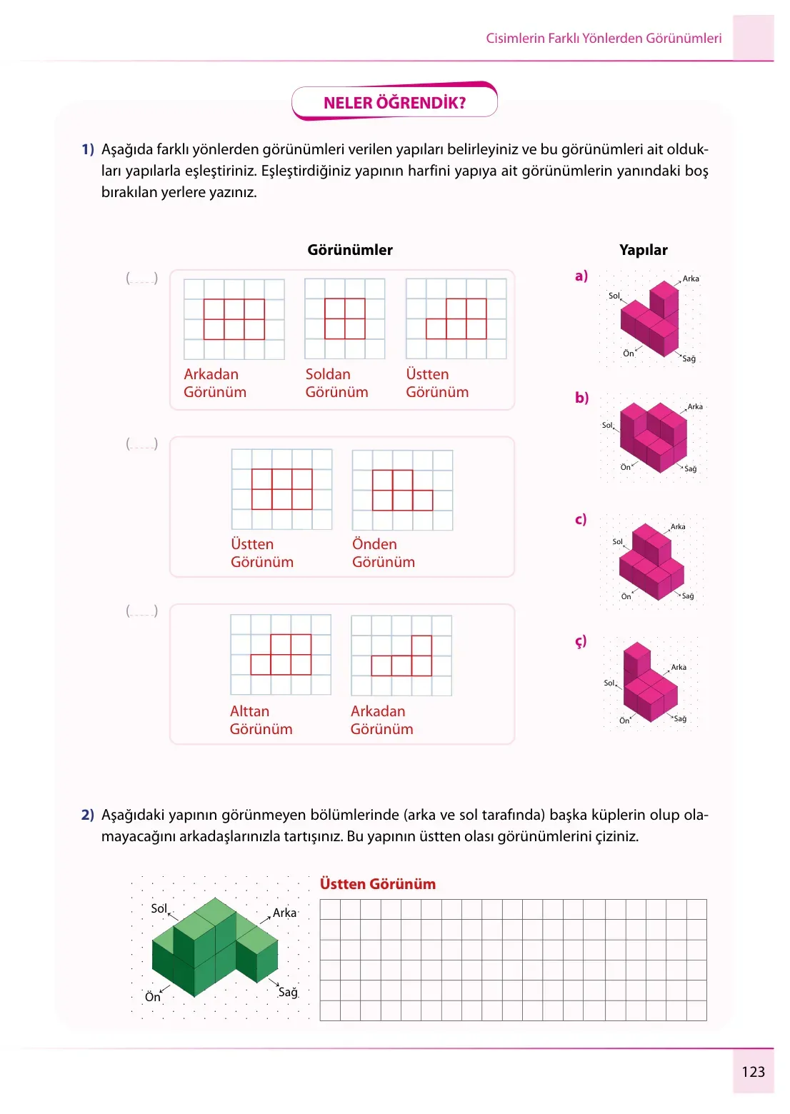7. Sınıf Matematik Ders Kitabı Cevapları Meb Yayınları 1. Kitap Sayfa 123