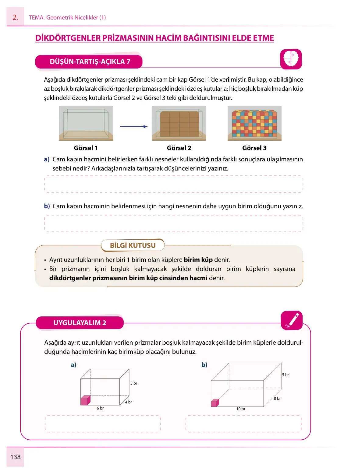 7. Sınıf Matematik Ders Kitabı Cevapları Meb Yayınları 1. Kitap Sayfa 138